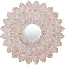 Load image into Gallery viewer, FLORA WOOD MIRROR- WHITE
